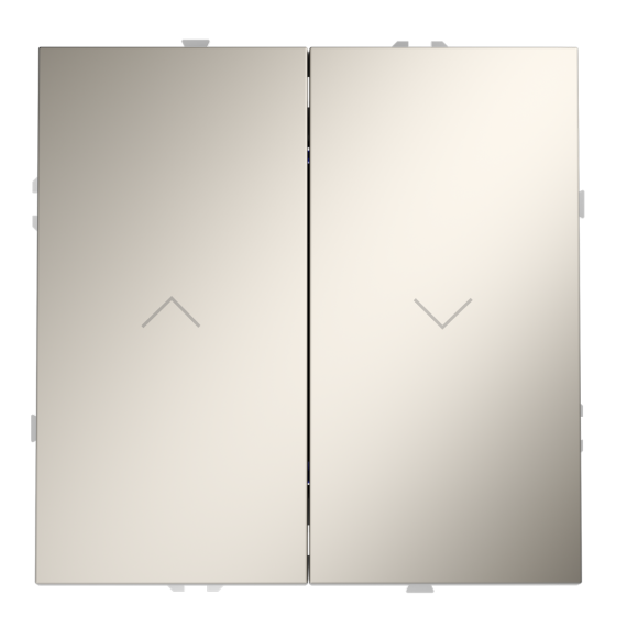 Выключатель встраиваемый Voltum S70 для жалюзи 10А, (кашемир) VLS020703