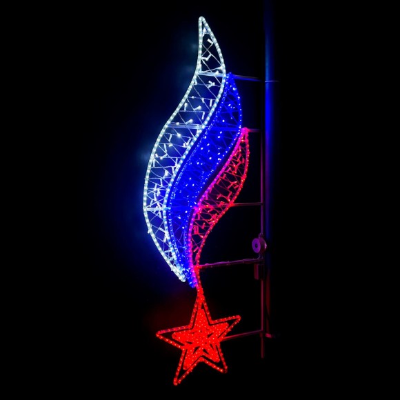 Светодиодная консоль Звезда с российским флагом Laitcom (LTC) LC-13407