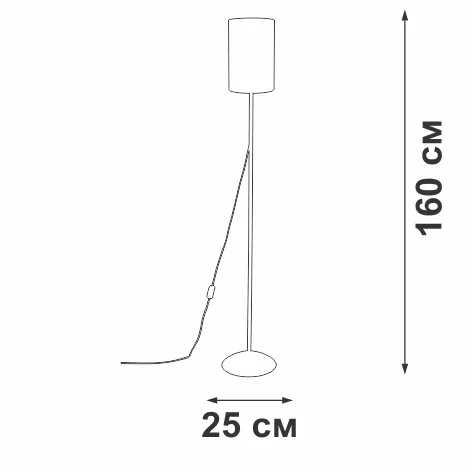 Торшер Vitaluce V2840-0/1P, Белый, Металл, Минимализм стиль Торшер Vitaluce V2840-0/1P, Белый, Металл, Минимализм стиль