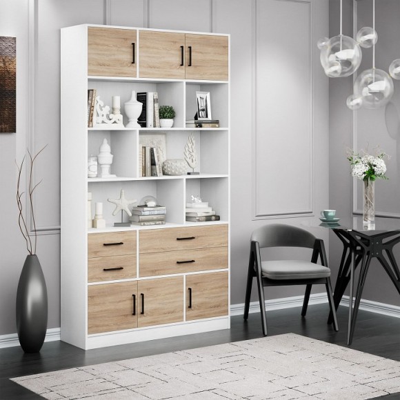 Стеллаж комбинированный Либерти-62-128 MAS_Liberti-62-BT-DS-128