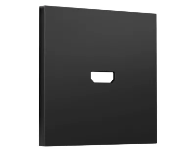 Лицевая панель SIGMA (Черный матовый) для HDMI розетки QUANT PRO Ambrella Volt SP8140