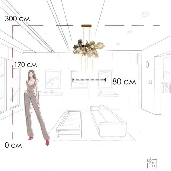 Подвесная люстра Loft IT Britannica 10401/800L