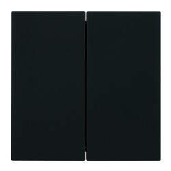 Выключатель 2-клавишный (механизм) Stekker Мия 250В 10А RSW10-3104-05 черный бархат 50443