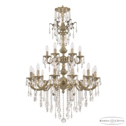 Подвесная люстра Bohemia Ivele Crystal Verona 72101/12+6/250/XL/2d B FP