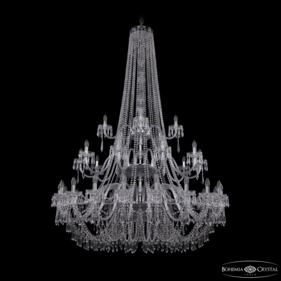 Подвесная люстра Bohemia Ivele Crystal 1403/20+10+5/530/h-203/3d Ni