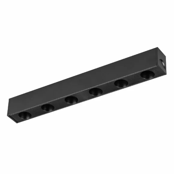 Трековый магнитный светильник Arlight MAG-DOTS-25-L200-6W Day4000 (BK, 30 deg, 24V, DALI) 046322, крепление