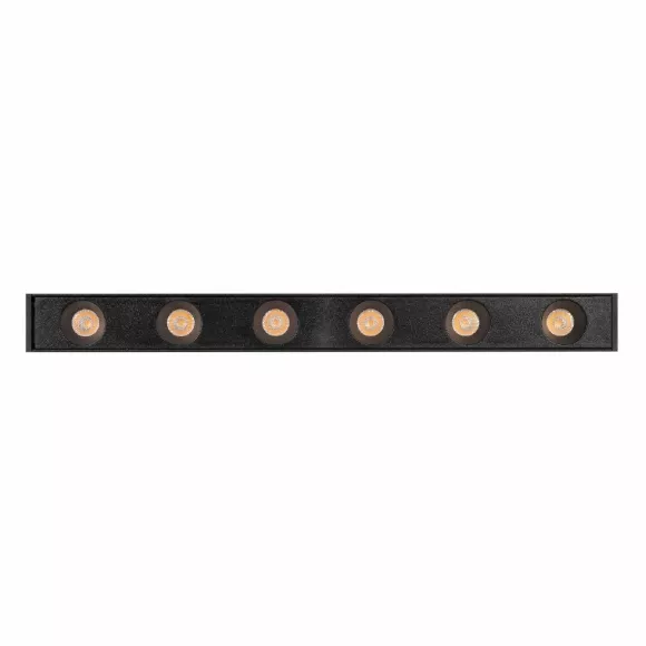 Трековый магнитный светильник Arlight MAG-DOTS-25-L200-6W Day4000 (BK, 30 deg, 24V, DALI) 046322, Черный, Нейтральный белый, Металл, светодиодный модуль