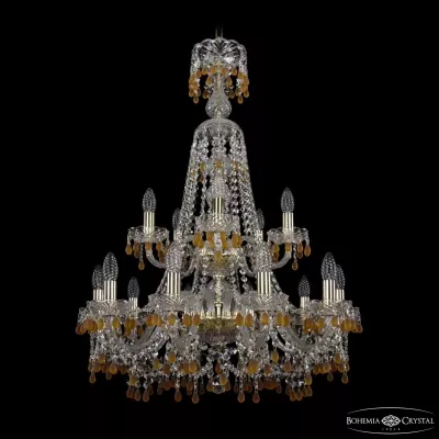 Подвесная люстра Bohemia Ivele Crystal 1410/10+5/240/XL-91/2d G V1003