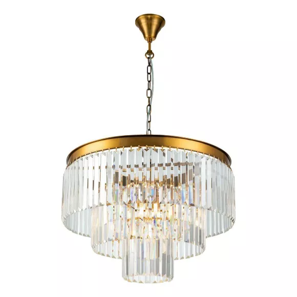 Подвесная люстра iLamp Triumph 7383/8P Brass, Бронза, Прозрачный, Металл, крупный план Подвесная люстра iLamp Triumph 7383/8P Brass, Бронза, Прозрачный, Металл, крупный план