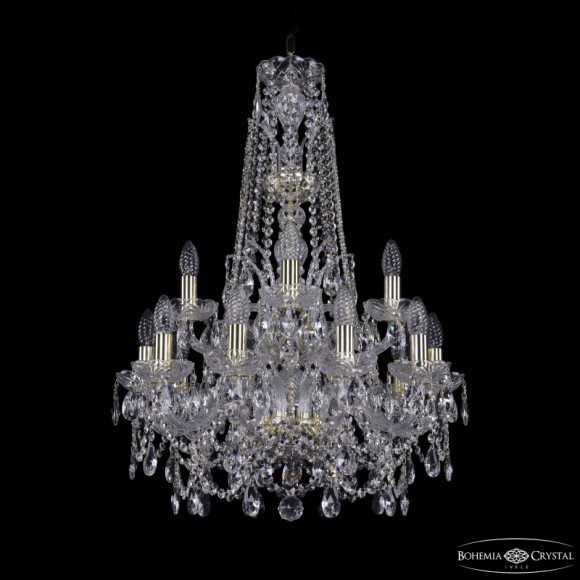 Подвесная люстра Bohemia Ivele Crystal 1411/10+5/195/XL-80/2d G