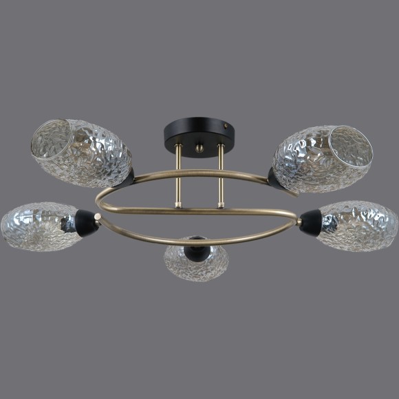 Люстра на штанге Illumico IL0300-5CSQ-79 BK AB