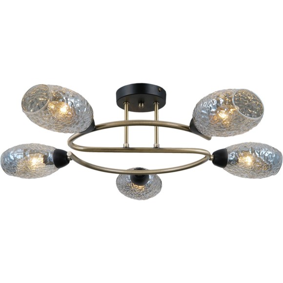 Люстра на штанге Illumico IL0300-5CSQ-79 BK AB