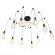 Люстра-паук LOFT IT Spider Loft1162/10, Дизайнерский, Черный