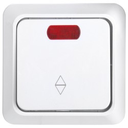 Выключатель (переключатель) 1-клавишный General Альфа 477005