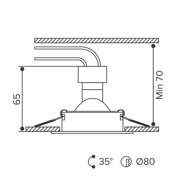 Встраиваемый светильник Wolta Alto WDL-GU5.3/02W-S