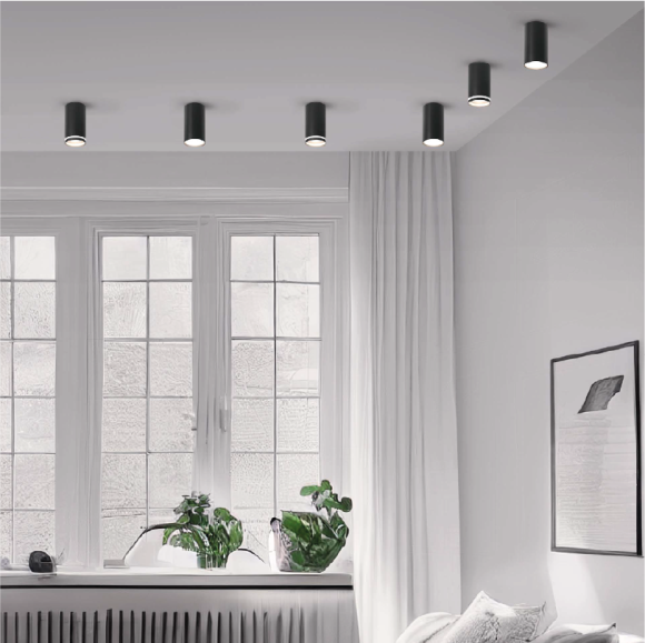 Накладной светильник Wolta Basic WSL-GU10/01BL