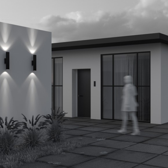 Уличный настенный светильник Maytoni Shim O514WL-L30B3K1