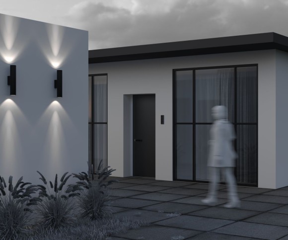 Уличный настенный светильник Maytoni Shim O514WL-L30B3K1