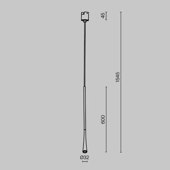 Трековый подвесной магнитный светильник Maytoni Waist TR168-1-7W3K-M-BS, Черный, Латунь, Теплый белый, вид сбоку Трековый подвесной магнитный светильник Maytoni Waist TR168-1-7W3K-M-BS, Черный, Латунь, Теплый белый, вид сбоку