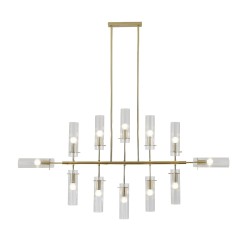 Люстра на штанге Indigo Saetta 11053/12R Gold V000565