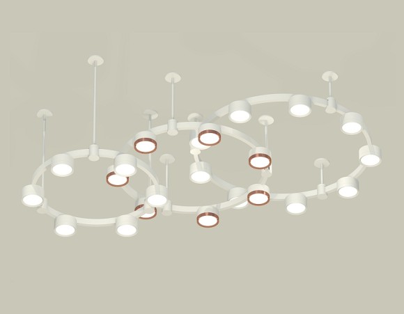 Комплект подвесного светильника Ambrella Light Techno Ring XR92212200 (A9221, A9226, C9241, C9232, C9236, C9231, N8126, N8112)