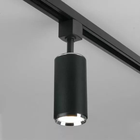 Трековый светильник Elektrostandard Svit GU10 черный/хром MRL 1013 4690389149658, Современный
