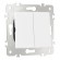 Выключатель двухклавишный проходной Arte Milano 203.32-2.white