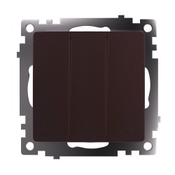 Выключатель трехклавишный Stekker GLS10-7108-04 Катрин 49175