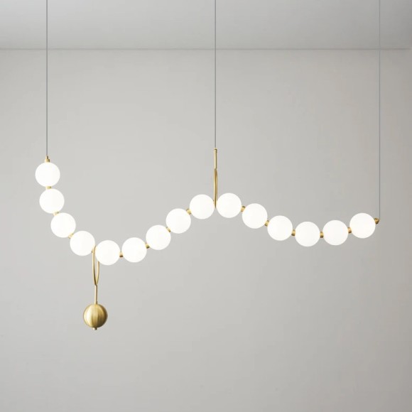 Подвесная светодиодная люстра Delight Collection 10222P/15 gold