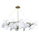 Подвесная люстра Loft IT Matisse 10008/1050 white, Золото, Белый, Металл, декоративные элементы крупным планом