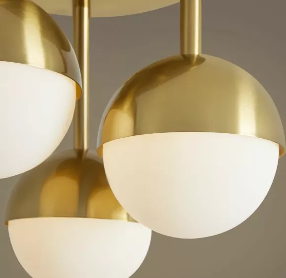 Потолочная люстра Freya Polli FR5449CL-03G, Золото, Белый, Металл, крупный план