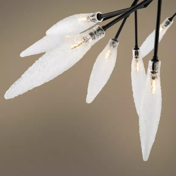 Потолочный светильник Freya Iris FR5067CL-27B, Черный, Белый, Металл, крупный план