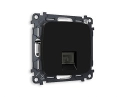 Комплект механизма компьютерной розетки RJ-45(8P8C) CAT6 со шторкой Ambrella Volt Omega MO812010