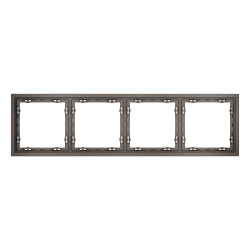 Рамка пластиковая Voltum S70 на 4 пост, (капучино) VLS100414