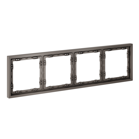 Рамка пластиковая Voltum S70 на 4 пост, (капучино) VLS100414