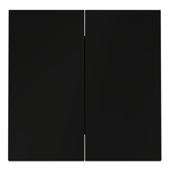 Клавиши для выключателя/переключателя двухклавишного Voltum S70 (черный матовый) VLS000308