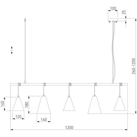 Подвесная люстра Eurosvet Castle 50088/5 белый/серебро