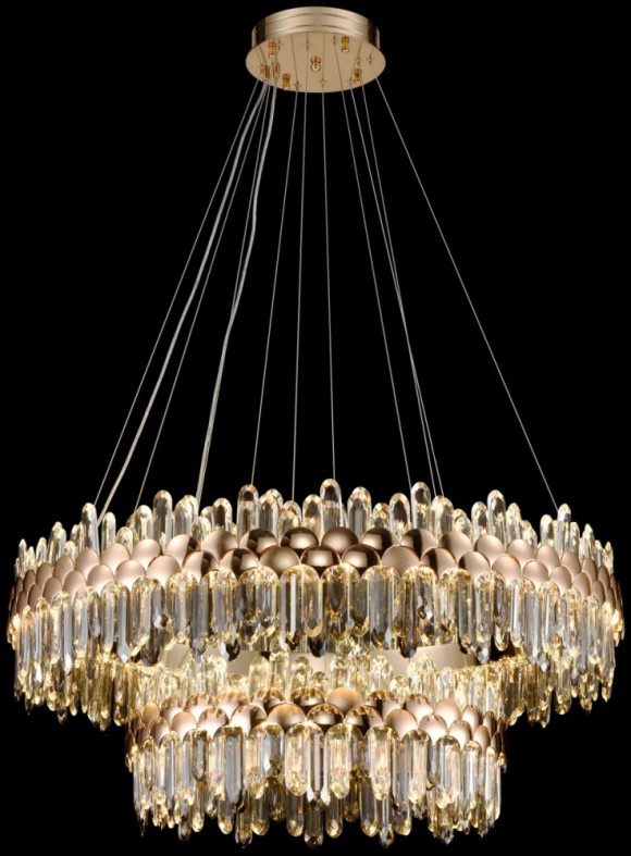 Подвесная светодиодная люстра с пультом управления Wertmark Debora WE104.04.323