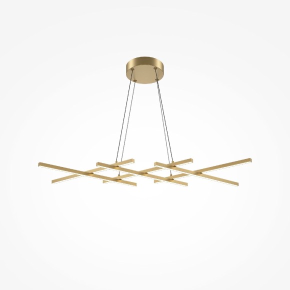 Подвесная светодиодная люстра Maytoni Halo MOD244PL-L50BSK