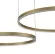 Подвесная люстра Indigo Galass 14001/2P Gold V000011L, Матовое золото, Белый, От теплого до холодного