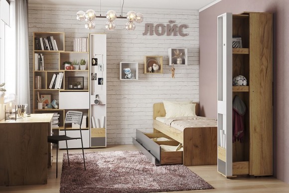 Стеллаж комбинированный Лойс 95 GLZ_00-00025558