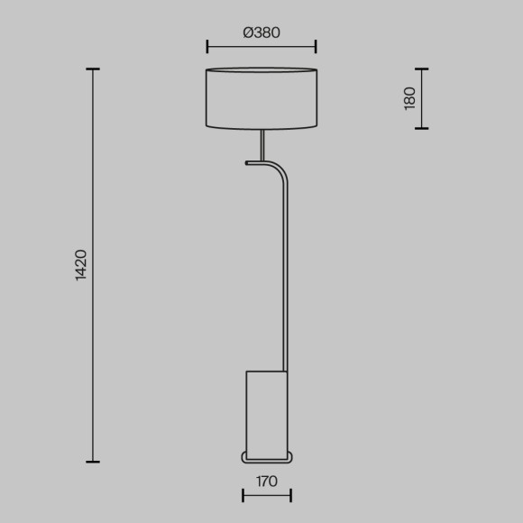 Торшер Maytoni Glamping MOD437FL-03B