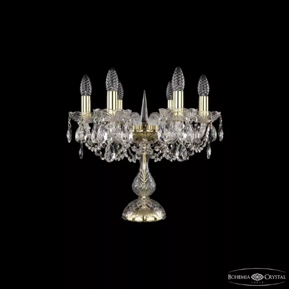 Настольная лампа Bohemia Ivele Crystal 1402L/6/141-39 G Настольная лампа Bohemia Ivele Crystal 1402L/6/141-39 G