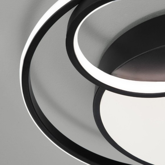 Потолочная светодиодная люстра с пультом управления Eurosvet Jeremy 90254/1 черный