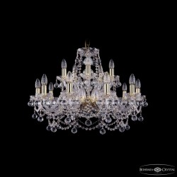 Подвесная люстра Bohemia Ivele Crystal 1411/10+5/240 G Balls