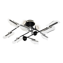 Потолочная светодиодная люстра LED4U L3200-12 BK