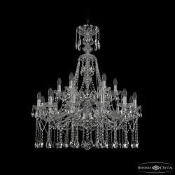Подвесная люстра Bohemia Ivele Crystal 1413/12+6/300/XL-96/2d Ni