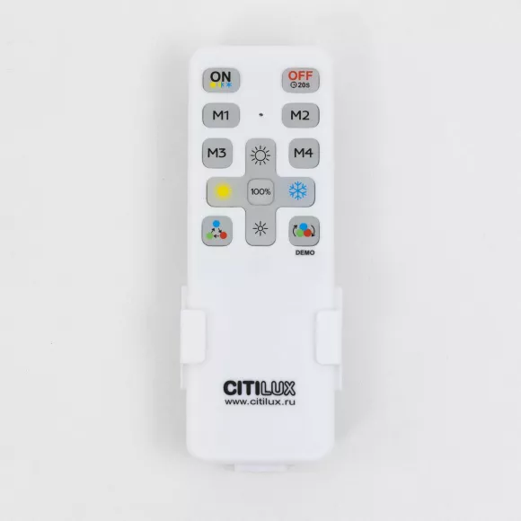 Потолочный светильник Citilux Купер CL724105G0, Белый, RGB, Металл, пульт управления