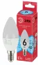 Лампа светодиодная Эра E14 6W 4000K LED B35-6W-840-E14 R Б0051057