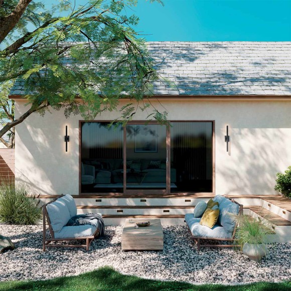 Уличный настенный светильник Kichler KL-NOCAR-L-BK